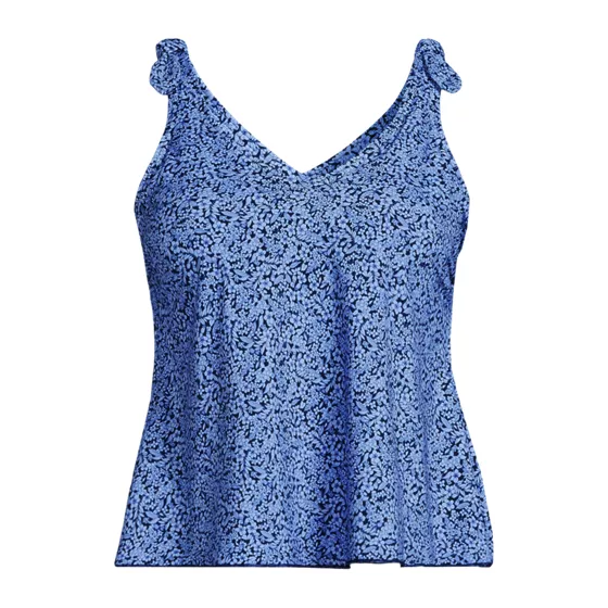 Women's Tie Shoulder Flutter Tankini Top - primary