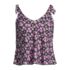 Women's Petite Tie Shoulder Flutter Tankini Top, Front