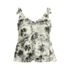 Women's Tie Shoulder Flutter Tankini Top, Front