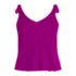 Women's Tie Shoulder Flutter Tankini Top, Front