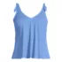 Women's Plus Size Tie Shoulder Flutter Tankini Top , Front