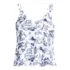 Women's Tie Shoulder Flutter Tankini Top, Front