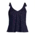 Women's Tie Shoulder Flutter Tankini Top, Front