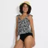 Women's Tie Shoulder Flutter Tankini Top, alternative image