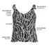 Women's Tie Shoulder Flutter Tankini Top, alternative image