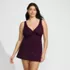 Women's Plus Size SlenderSuit Wrap Tankini Top , Front
