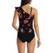 Women's Ruffle One Shoulder Tankini Swimsuit Top, alternative image