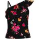 Women's Ruffle One Shoulder Tankini Swimsuit Top, alternative image