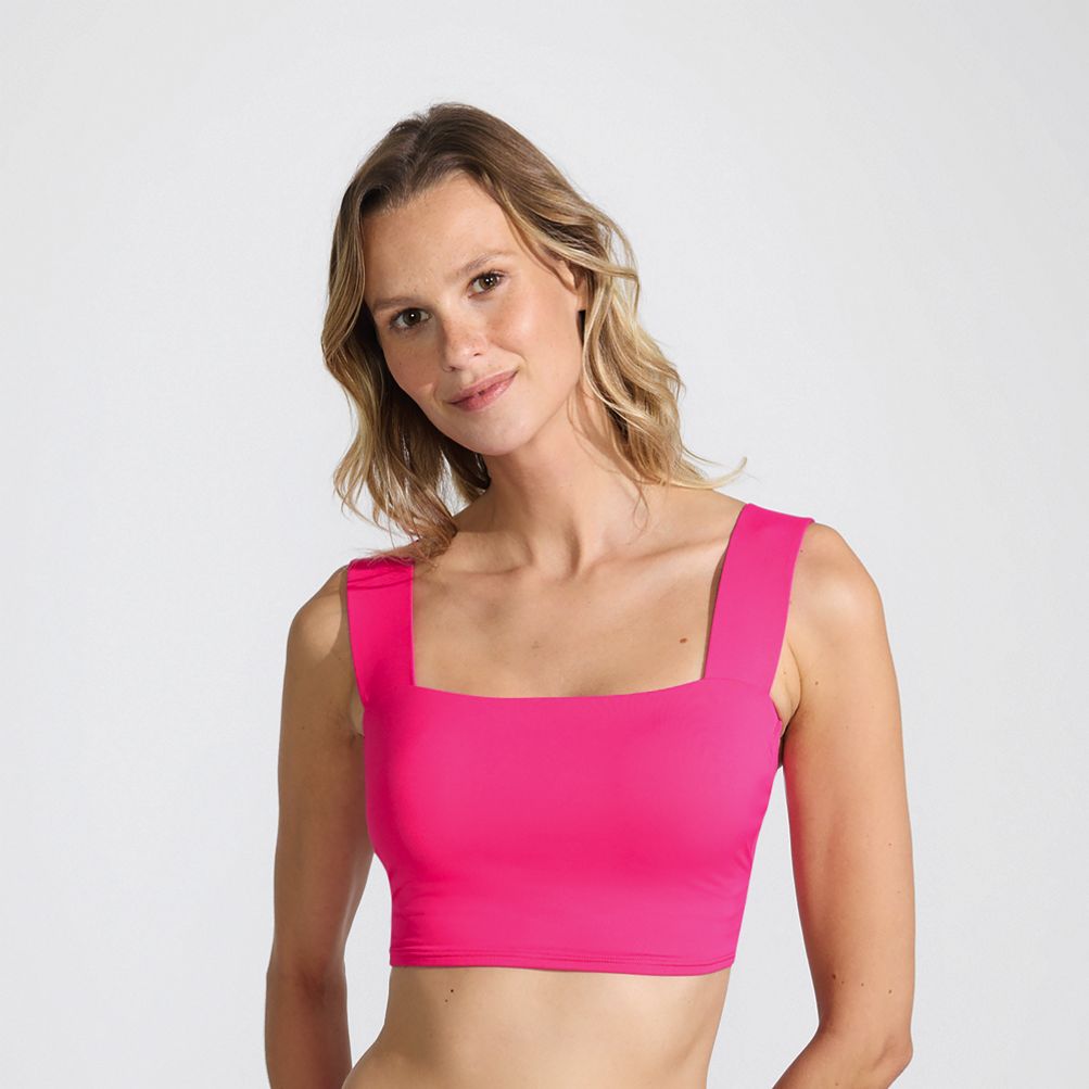 Women's Square Neck Bikini Top | Lands' End