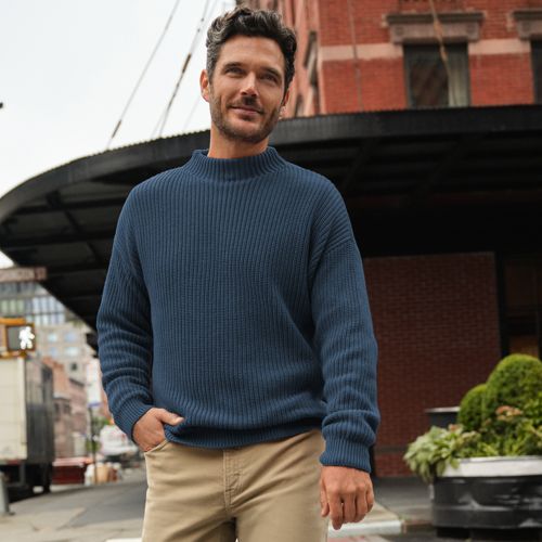 Men s Roll Neck Jumpers Lands End