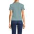Women's Drapey Rib Fitted Short Sleeve T-Shirt, Back