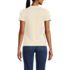 Women's Drapey Rib Fitted Short Sleeve T-Shirt, Back
