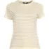 Women's Drapey Rib Fitted Short Sleeve T-Shirt, Front