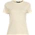 Women's Drapey Rib Fitted Short Sleeve T-Shirt, Front