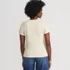Women's Drapey Rib Fitted Short Sleeve T-Shirt, Back