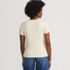 Women's Drapey Rib Fitted Short Sleeve T-Shirt, Back