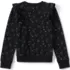 Girls Plus Long Sleeve Cozy Ruffle Sweatshirt Top, Back
