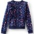 Girls Long Sleeve Cozy Ruffle Sweatshirt Top, Front