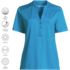 Women's Rapid Dry Short Sleeve V-Neck Henley Shirt, alternative image