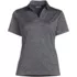 School Uniform Women's Rapid Dry Short Sleeve Space Dye Sport Neck Polo Shirt, Front
