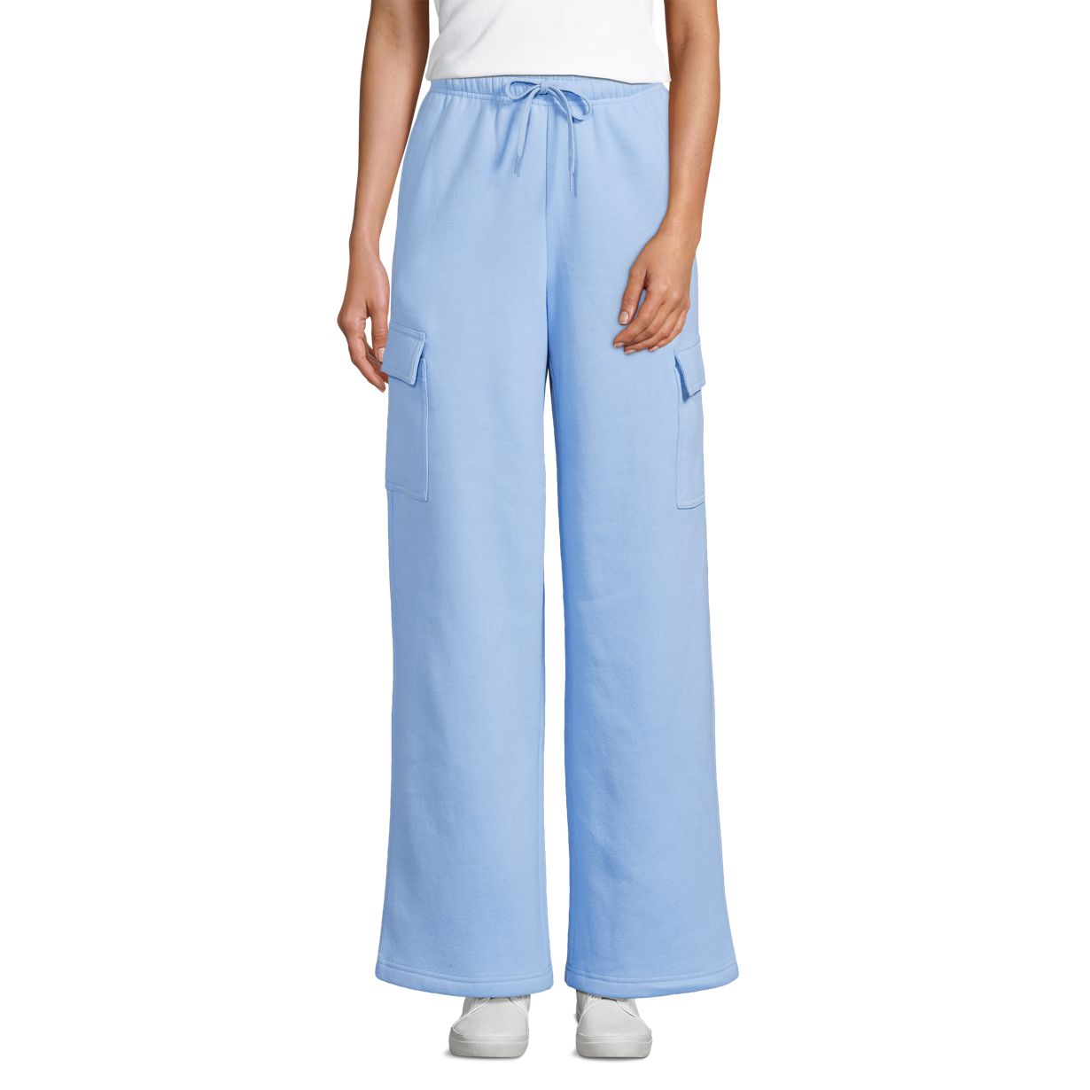 Women's Serious Sweats High Rise Wide Leg Cargo Pants