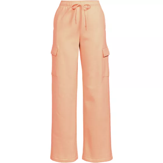 Women's Petite Serious Sweats High Rise Wide Leg Cargo Pant - Set Bottom - primary