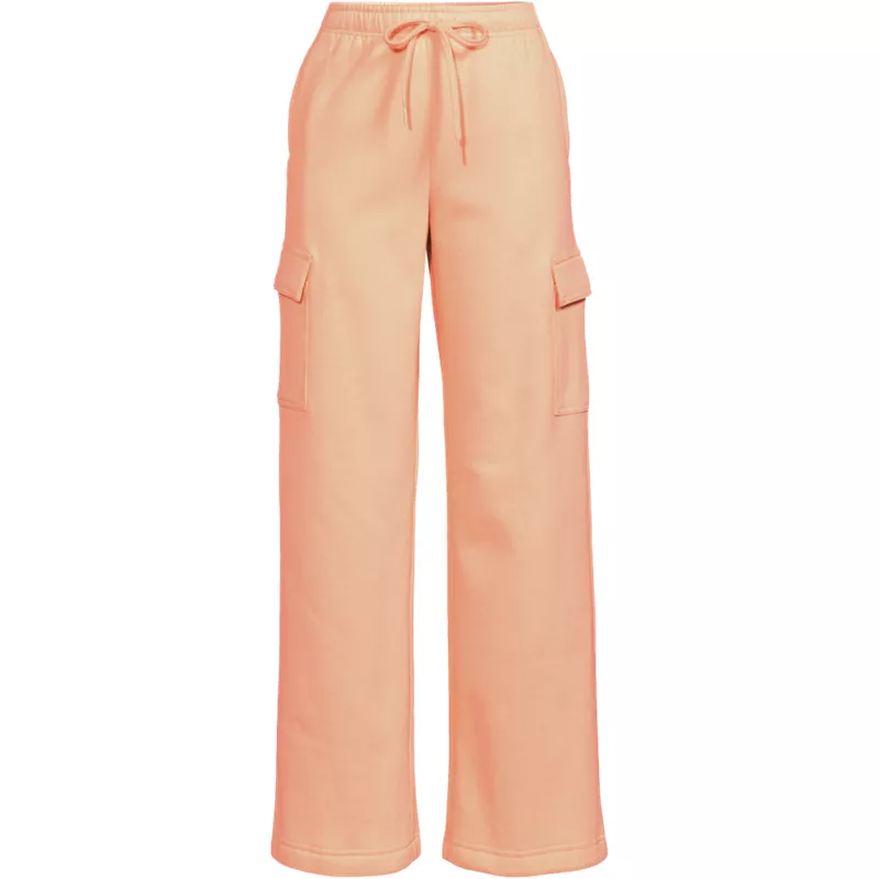 Women's Petite Serious Sweats High Rise Wide Leg Cargo Pant - Set Bottom, Front