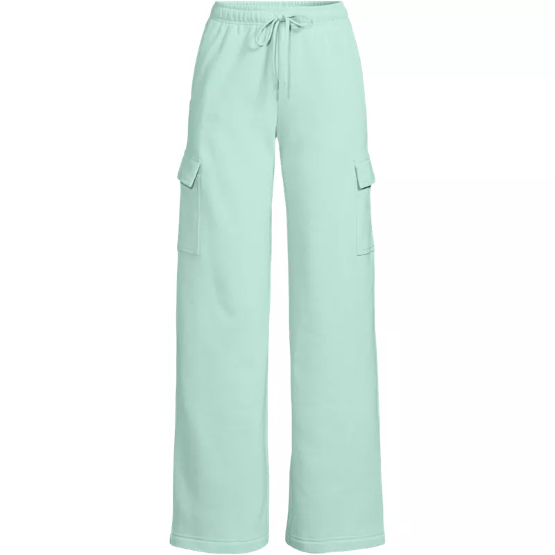 Women's Serious Sweats High Rise Wide Leg Cargo Pant - Set Bottom, Front