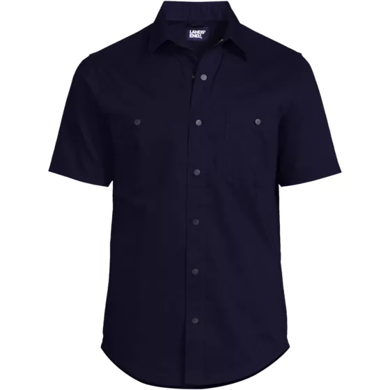 Men's Ripstop Short Sleeve Utility Work Shirt - primary