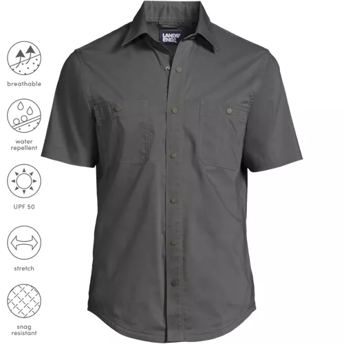 School Uniform Men's Ripstop Short Sleeve Utility Work Shirt, alternative image