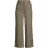 Women's Brushed Flannel High Rise Patch Pocket Wide Leg Crop Pants, Front