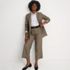 Women's Brushed Flannel High Rise Patch Pocket Wide Leg Crop Pants, alternative image
