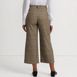 Women's Brushed Flannel High Rise Patch Pocket Wide Leg Crop Pants, Back