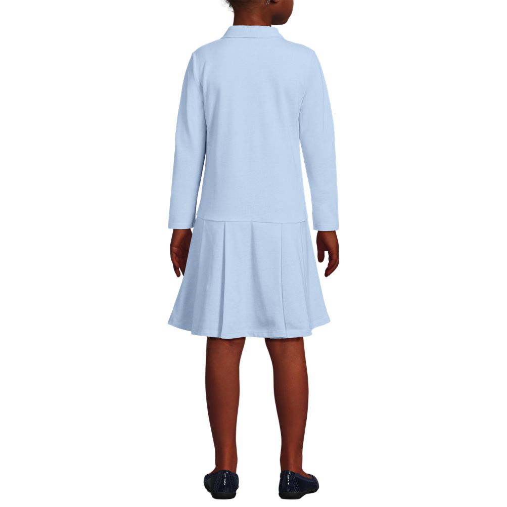 fitted lace wedding dress Long Sleeve Piqué Polo – DENNIS Uniform Liquidation Sale main image 1