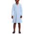 School Uniform Girls Long Sleeve Mesh Pleated Polo Dress, Front