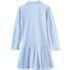 School Uniform Girls Long Sleeve Mesh Pleated Polo Dress, Back
