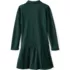 Girls Long Sleeve Mesh Pleated Polo Dress, Back
