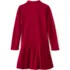 Girls Long Sleeve Mesh Pleated Polo Dress, Back
