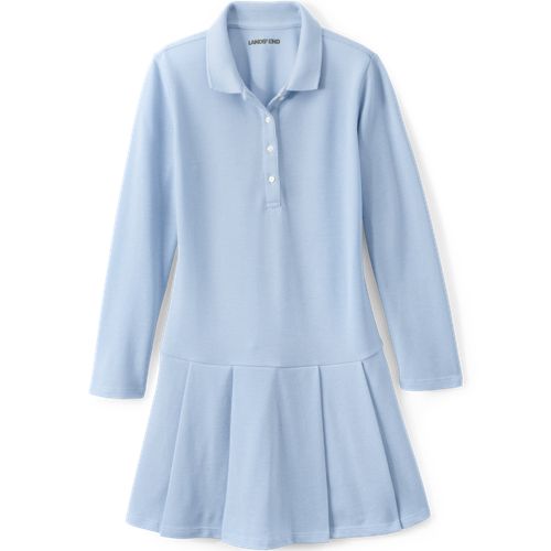 School Uniform Girls Short Sleeve Interlock Polo Dress