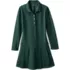 Girls Long Sleeve Mesh Pleated Polo Dress, Front