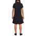 Girls Short Sleeve Mesh Pleated Polo Dress, Back