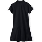 School Uniform Girls Short Sleeve Mesh Pleated Polo Dress