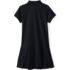 Girls Short Sleeve Mesh Pleated Polo Dress, Back