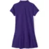 Girls Short Sleeve Mesh Pleated Polo Dress, Back
