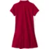 Girls Short Sleeve Mesh Pleated Polo Dress, Back