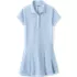 School Uniform Girls Short Sleeve Mesh Pleated Polo Dress, Front
