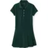 Girls Short Sleeve Mesh Pleated Polo Dress, Front