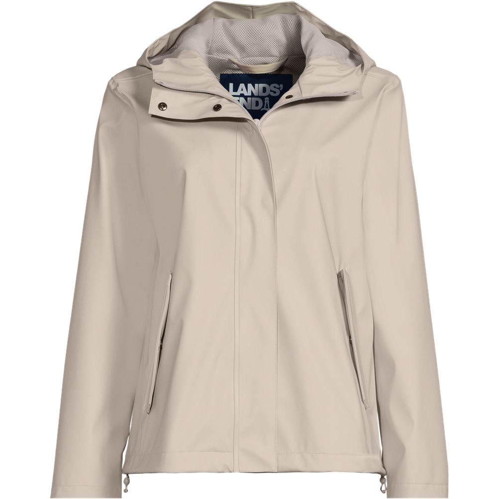 Women s Waterproof Rain Slicker Jacket Lands End