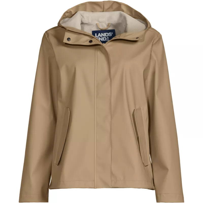 Women's Plus Size Squall Waterproof Rain Slicker Jacket, Front