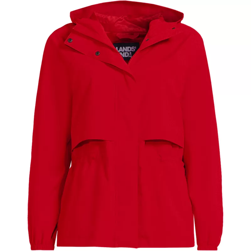 Women's Plus Size Squall Packable Rain Jacket, Front